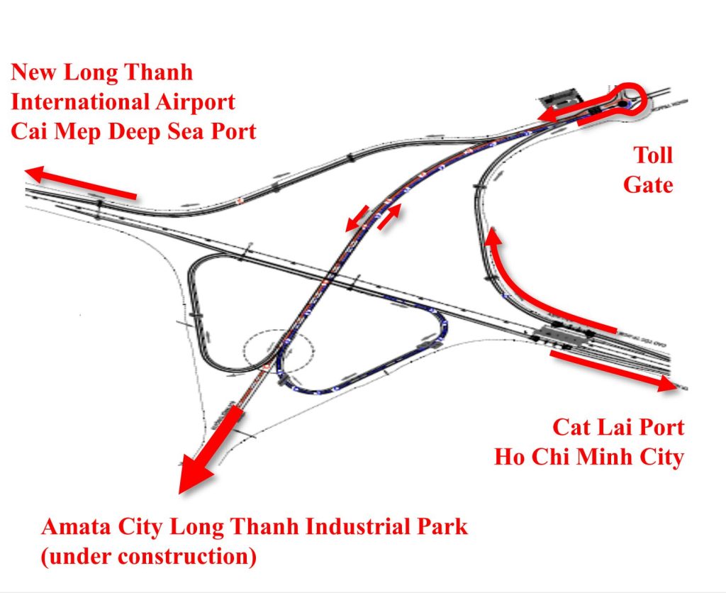 Nút giao 319 - nút giao quan trọng kết nối đến Amata Long Thanh
